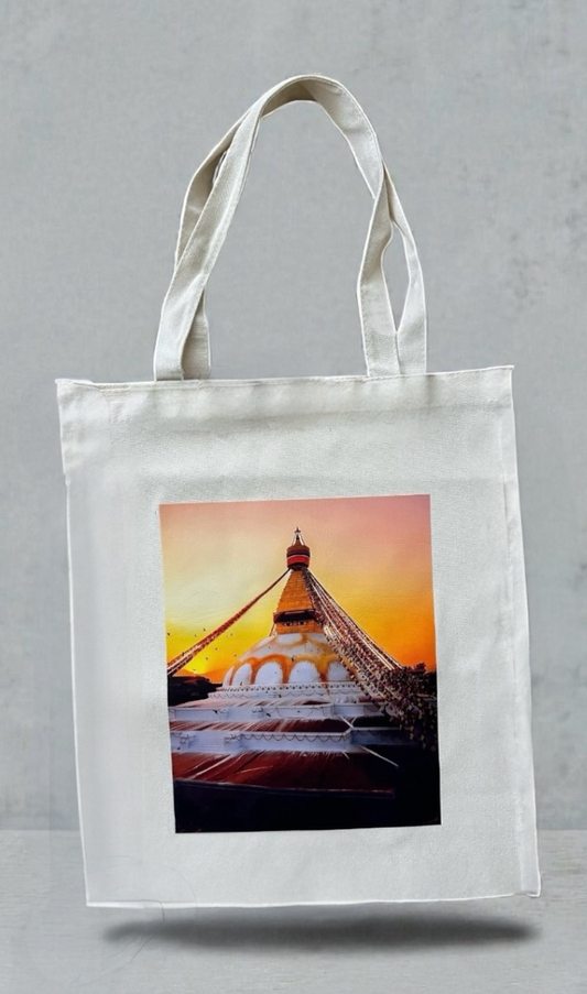Boudha Stupa Tote Bags