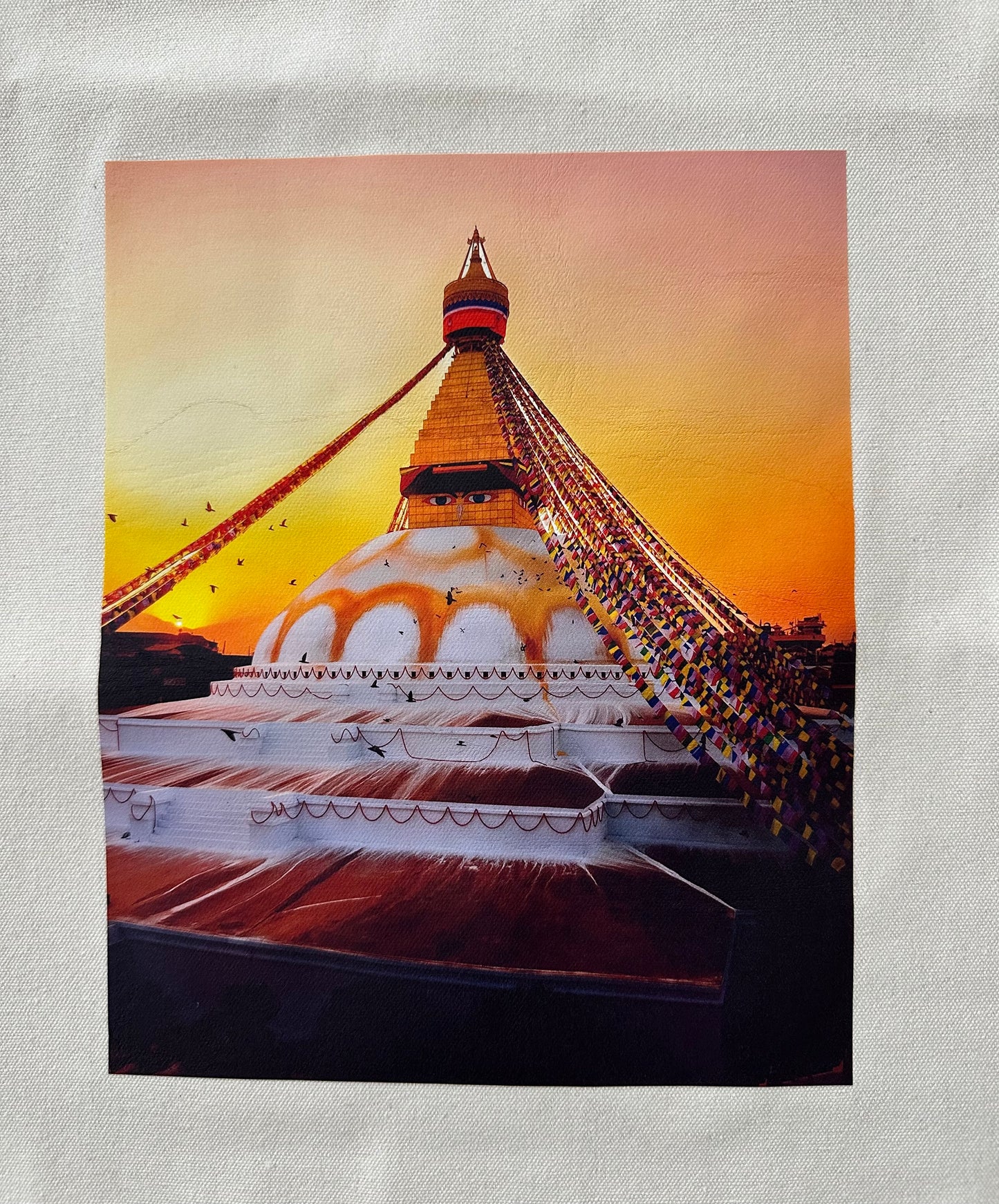 Boudha Stupa Tote Bags