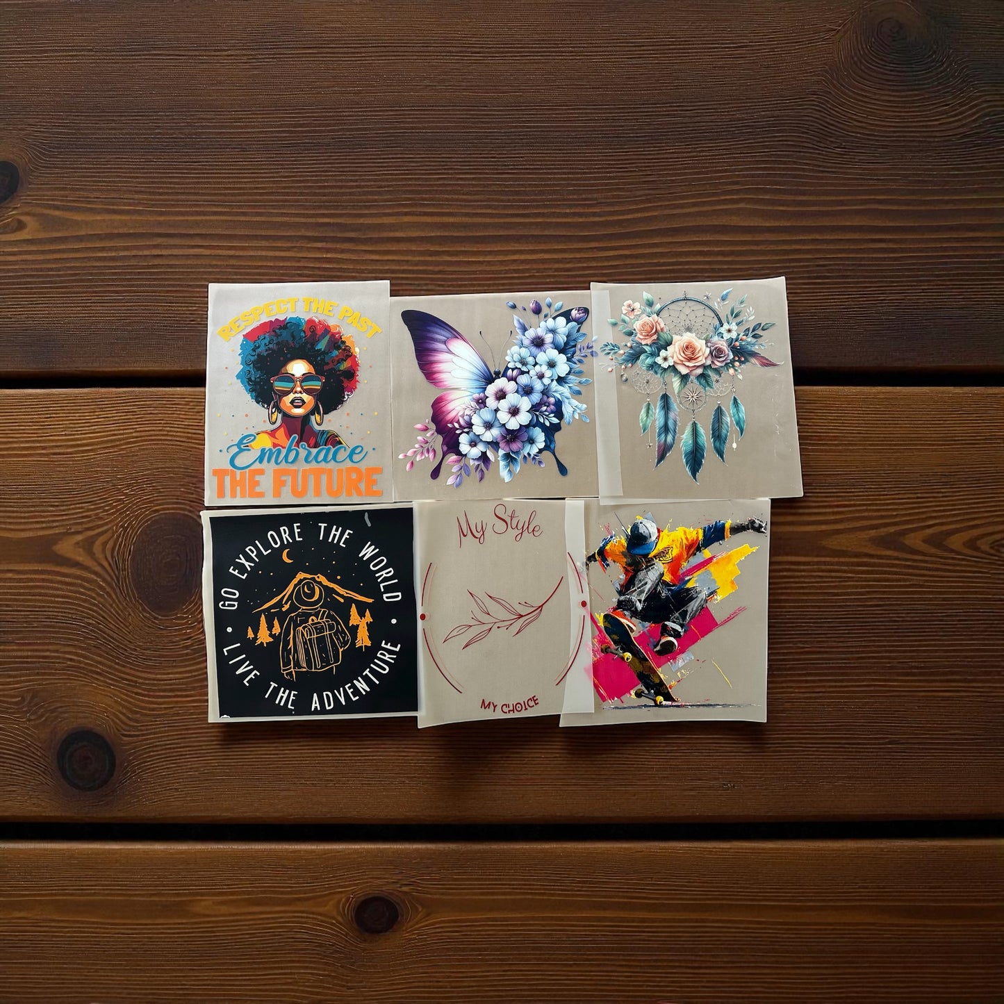 DTF Fabric Transfer Stickers 26cm ✖️21cm